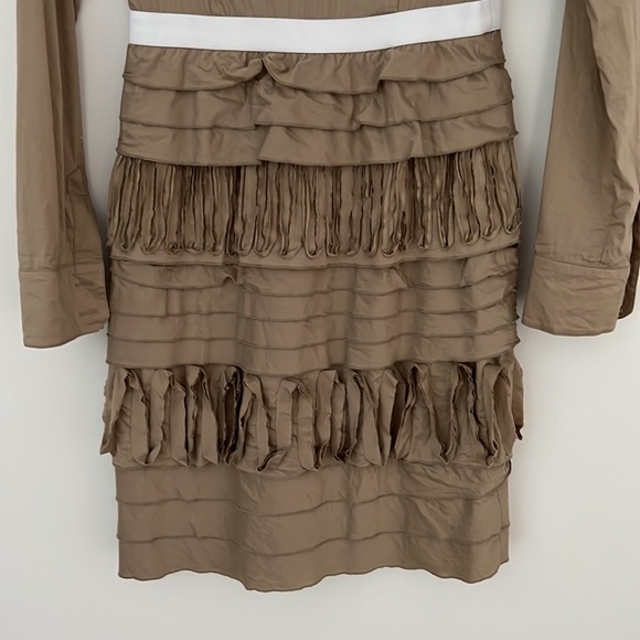 BCBG khaki cotton dress - Picture 7 of 8